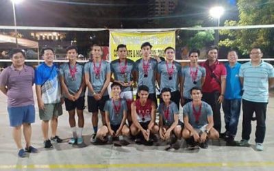 Team Patriots compete in volleyball league