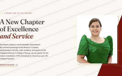 Vice President Sara Duterte sends her congratulations to Mr. Emmanuel Q. Canivel on his installation as the 4th President of PWC Davao